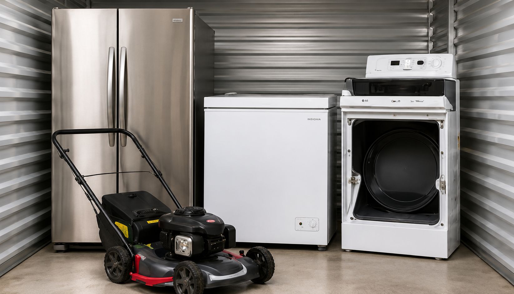 storing appliances and equipment